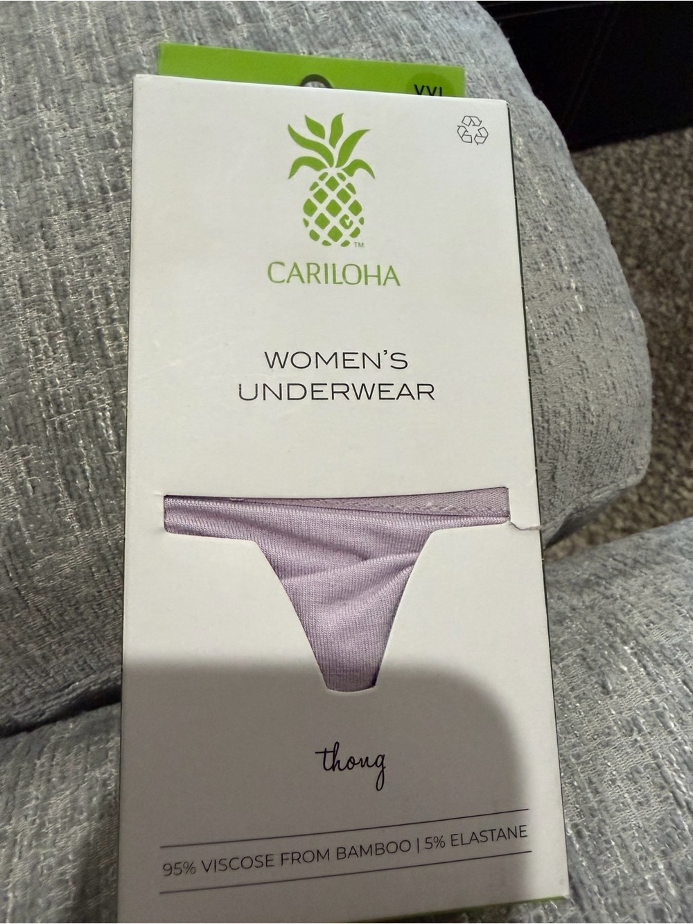 Cariloha Women’s Lavender Bamboo Viscose Thong